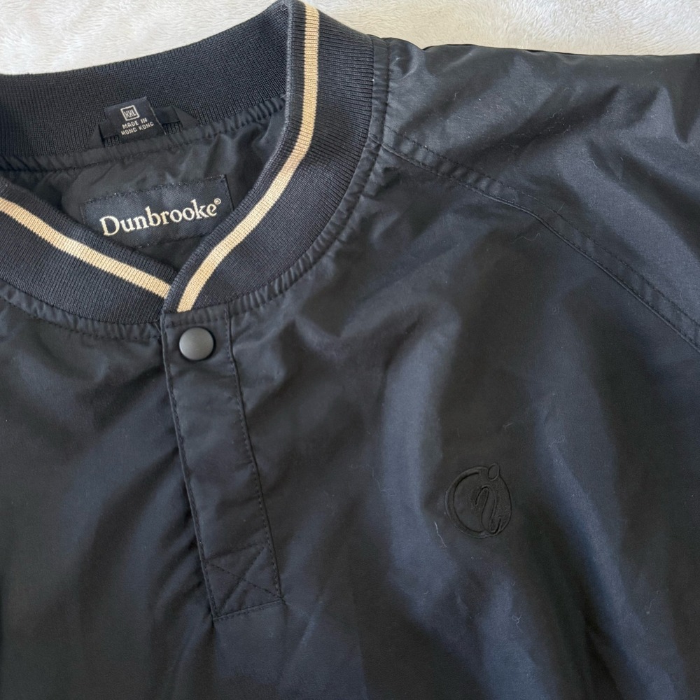 Dunbrooke Mens XXL Black Pullover Windbreaker Athletic Jacket‎